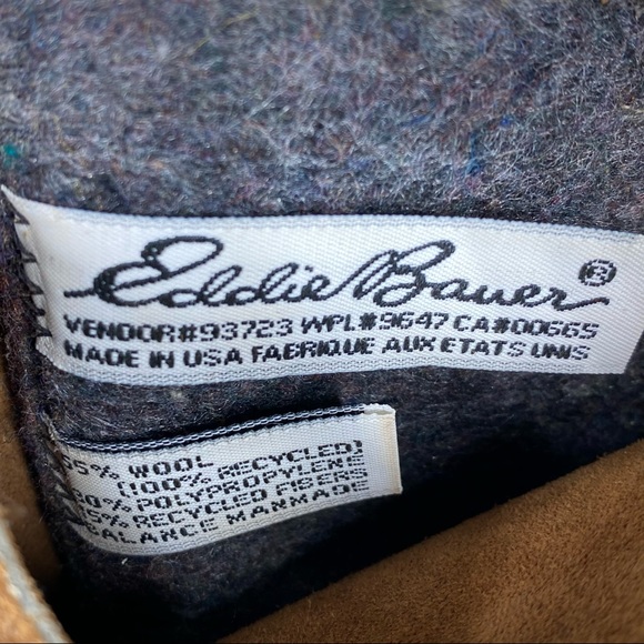 Vintage Eddie Bauer Fiberglass Shank Wool Lined Duck Boots Tan Mens 8 Womens 8.5 - Picture 12 of 14